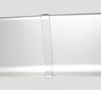 Соединитель ПВХ для плинтуса Евротрим L-100 серебро