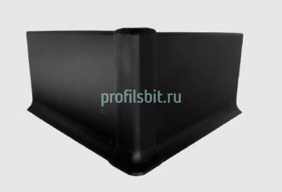 Уголок ПВХ внешний для плинтуса Евротрим L-100 черный