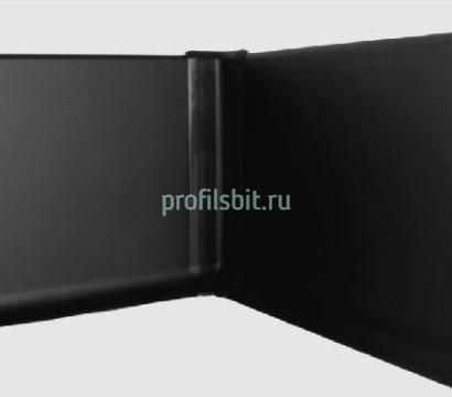 Уголок для внутренних углов плинтуса Евротрим L-100 алюминий черный