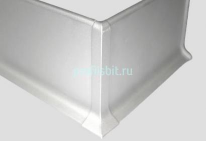 Алюминиевый уголок внешний для плинтуса Евротрим L-40 серебро