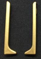 Алюминиевые заглушки для плинтуса Евротрим L-60 комплект золото