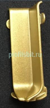 Алюминиевый уголок внутренний для плинтуса Евротрим L-80 золото