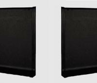 Заглушки ПВХ для плинтуса Евротрим L-80 комплект черный