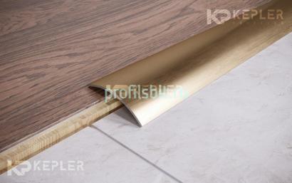 Одноуровневый порог стальной 50 мм FAR 5 GM золото сатинированное 2,7 м