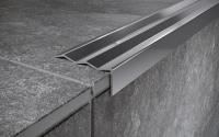 Угловой порог стальной 40х12 мм FCA 12 P полированная сталь 2,7 м