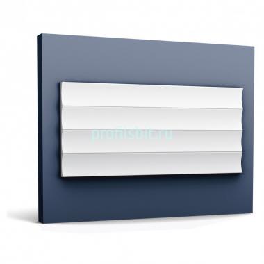 Стеновая панель 3D Orac Decor W114 белая 200х25х1.5 см