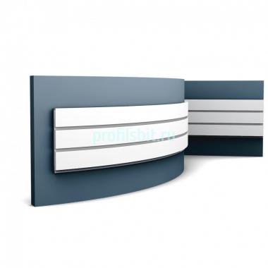 Гибкая стеновая панель 3D Orac Decor W116F белая 200х25х2 см