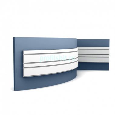 Гибкая стеновая панель 3D Orac Decor W119F белая 200x25x2 см