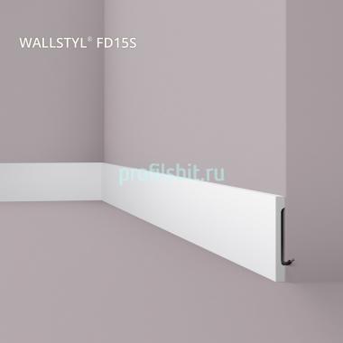 Напольный плинтус NMC Wallstyl FD15S белый 150х18 мм 200 см