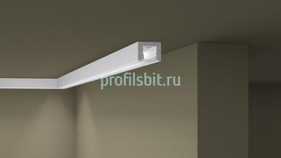 Потолочный плинтус для подсветки NMC Wallstyl IL12 25х20 мм 200 см
