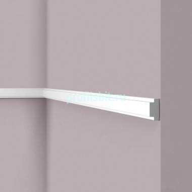 Декоративный молдинг NMC Wallstyl WL10 белый 30х14 мм 200 см