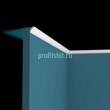 Потолочный плинтус Перфект Плюс P164 белый ударопрочный полимер 20х20 2 м