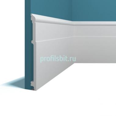 Плинтус напольный Перфект Плюс P115 белый ударопрочный полимер 183х15 2 м