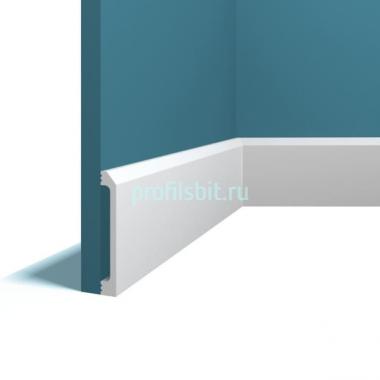 Плинтус напольный Перфект Плюс P142 белый ударопрочный полимер 90х13 2 м