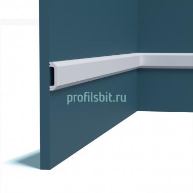 Молдинг Перфект Плюс P215-2800 белый ударопрочный полимер 50х14 2,8 м