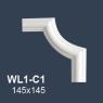 Угловой элемент для молдингов NMC WL1-C1 145х145 Wallstyl комплект 4шт