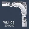 Угловой элемент для молдингов NMC WL1-C3 200х200 Wallstyl комплект 4шт