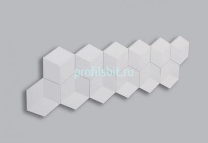 Декоративная стеновая панель 3D NMC Соты CUBE 1135х350 мм