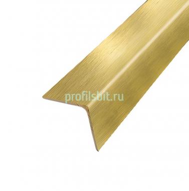 Шлифованный латунный уголок 20х20 мм PA20 3м