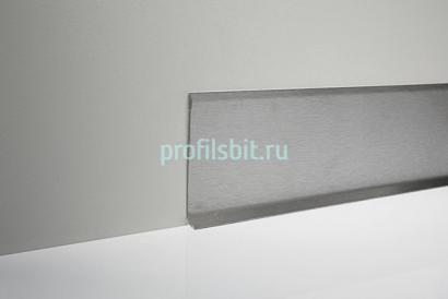 Напольный плинтус алюминиевый Евротрим L-40 2140 40 мм Матовое серебро 2,95 м