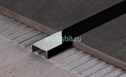 Стальной П-профиль 10х15 FSUP15-BP черный полированный 2,7м