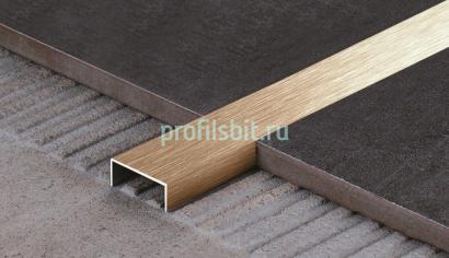 Стальной П-профиль 10х30 FSUP30-RS розовое золото сатинированное 2,7м