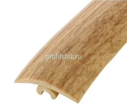 Гибкий порог ПВХ 40 мм Cezar Flex Line 84 Ясень светлый 3 м