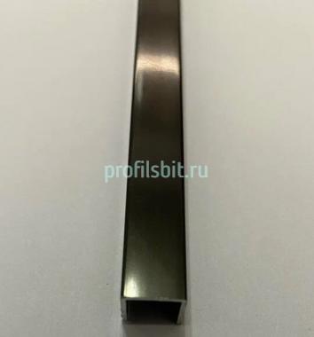 Алюминиевый П-образный профиль 9х20 мм Б-2 бронза люкс 2,7м
