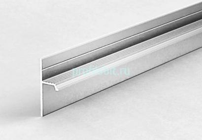 Теневой плинтус алюминиевый под гипсокартон ПТ-1/20 сырой алюминий 3м