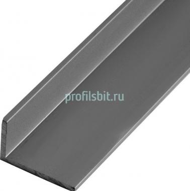 Алюминиевый уголок 15х30 мм разнополочный ПБ30х15 антрацит муар 2,7м