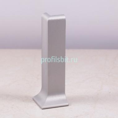 Фурнитура для напольного плинтуса ПТ-60 М угол наружний хром