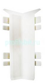 Фурнитура для напольного плинтуса ПТ-70 М угол внутренний белый