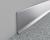 Плинтус для пола алюминиевый 80 мм ПТ-79/10 сырой алюминий 3 м