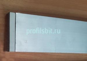 Напольный плинтус алюминиевый 40 мм ПТ-41 сырой алюминий 3 м