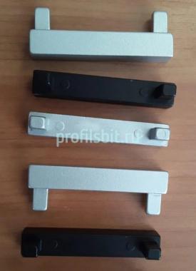 Заглушки для плинтуса под LED подсветку 60 мм ПТ-61 М окончание (кмп) серебро