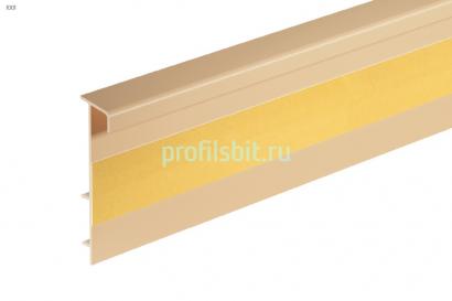 Ребристый плинтус для ковролина ПВХ 53х13 мм Cezar Dwo цвет 103 бежевый 2,5 м