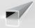Алюминиевый П-профиль ПП-0698 13 х 15 мм под стекло 10 мм 3 м