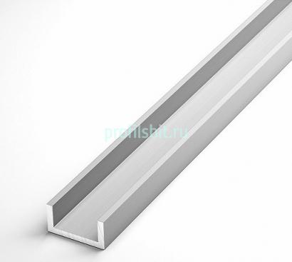 Алюминиевый швеллер 15х20х15х1,5 мм 3 м серебро анодированный