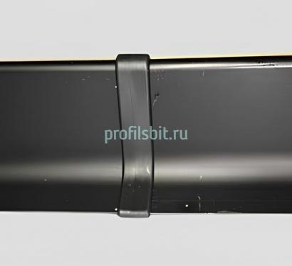 Комплект соединений (2 шт.) для алюминиевого напольного плинтуса Effector Q63 ПВХ черный