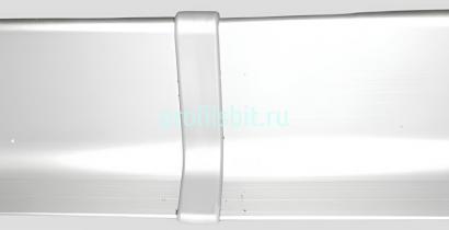 Комплект соединений (2 шт.) для алюминиевого напольного плинтуса Effector Q63 ПВХ серебро