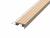 Угловой порог 10х32х18 мм закладной с резиновой вставкой на алюминиевой основе Евроступень Z32 бежевый 2,7 м