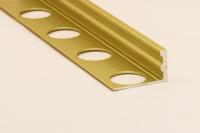 Алюминиевый L-образный профиль 10 мм Евротрим L-10.00 золото 2.7 м