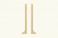 Комплект заглушек ПВХ для плинтуса Евротрим L-60 2157.00 (левая+правая) кмп золото