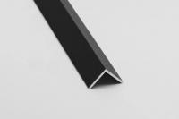 Отделочный алюминиевый уголок 30х30 мм Евротрим 0344.05 черный 3 м