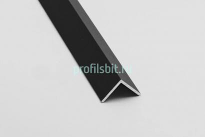 Отделочный алюминиевый уголок 30х30 мм Евротрим 0344.05 черный 3 м