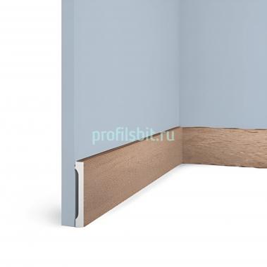 Напольный плинтус HiWood B90V1 BR416 под дерево 90 мм 2,7 м