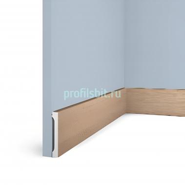 Напольный плинтус HiWood B90V1 BR417 под дерево 90 мм 2,7 м