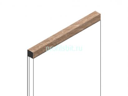 Декоративный молдинг 12х12 мм HiWood D12V1 BR416 фитополимер под дерево 2.7м