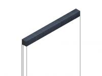 Декоративный молдинг 12х12 мм HiWood D12V1 BU20 фитополимер под дерево 2.7м