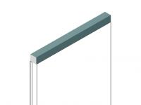 Декоративный молдинг 12х12 мм HiWood D12V1 BU27 фитополимер под дерево 2.7м